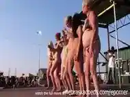 Interesting Amateur Pole Stripping Contest At A Iowa Biker Rally