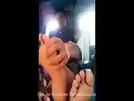 Latin gay foot love in the car