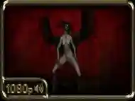 Lilith, slim succubus dancing hot in the dungeon