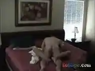 Naked Brunette MILF gets fucked with her legs in the air.