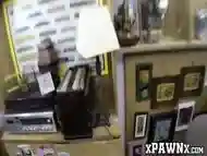 Pervert sells his girlfriend in the pawnshop for cash