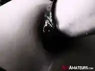 Perverted amateur emo masturbates as his ass is violated