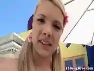 Pigtailed Teen Fucked Outdoors