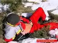 Roma raises body temp by waking uncut penis in snowfield