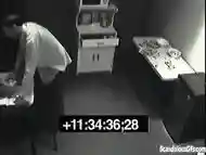 Secret pissing slut screws over her colleague