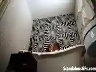 StepDad fucking my stepsister in the family bathtub