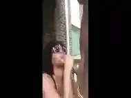 Sucking Dick On the Front  Porch!  (In Broad Daylight)