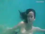 Super hot underwater swimming babe Rusalka