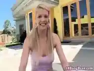 Teen Beauty Jizzed On Boobs Outdoors