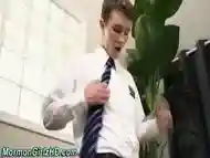 Teen mormon bends over