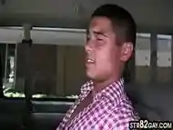 Tricked n picked up str8 stud fucks gay ass in van till cum