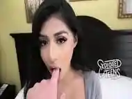 Watch this sexy Latina teen star in her first adult video