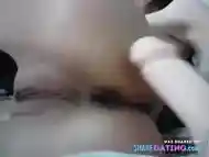 asian dildo anal play